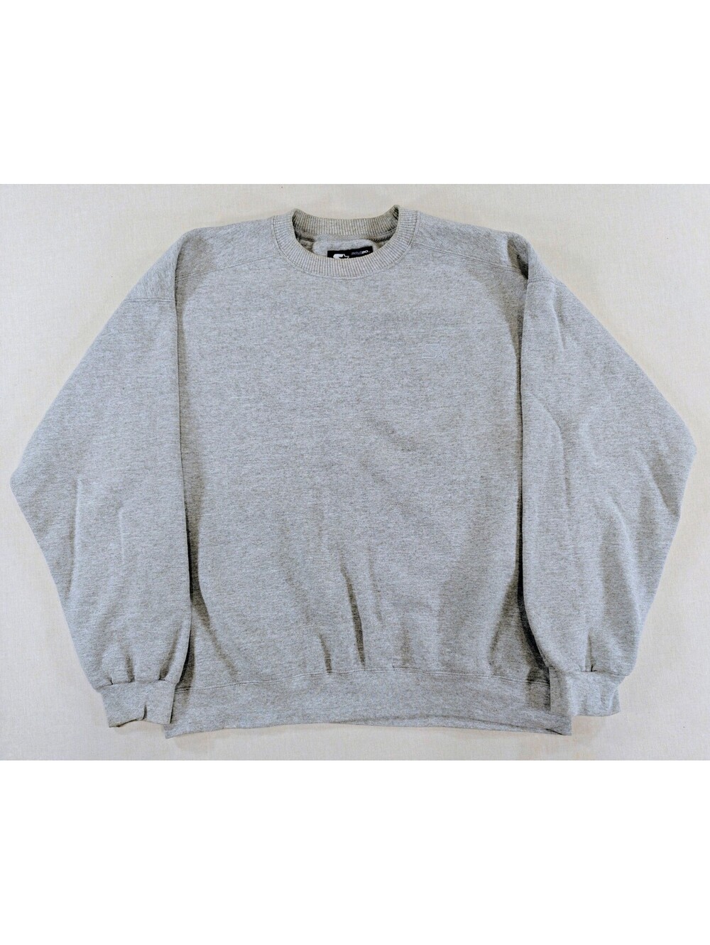 Starter Pro80 Heavyweight Gray Crewneck Sweater Medium
